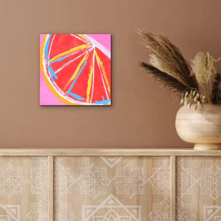 Grapefruit - Geschilderd - Roze - Strepen aluminium wit klein -sfeer4