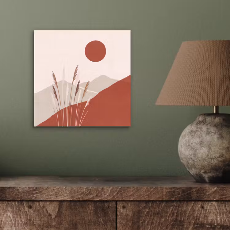 Gras - Landschap - Natuur - Abstract - Beige aluminium wit klein -sfeer2