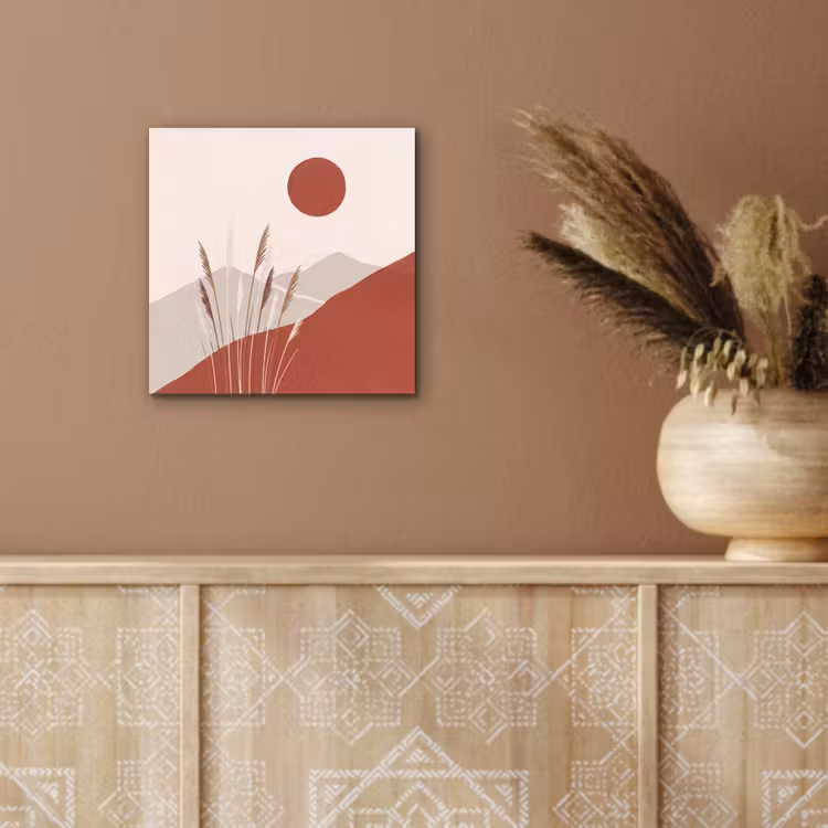 Gras - Landschap - Natuur - Abstract - Beige aluminium wit klein -sfeer4