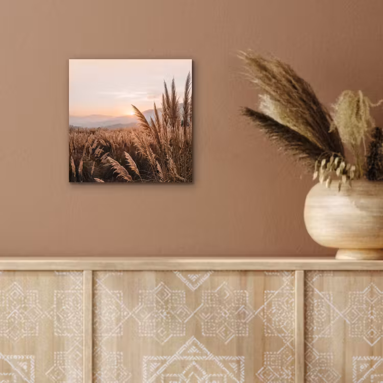 Gras - Veld - Zon - Natuur aluminium wit klein -sfeer4