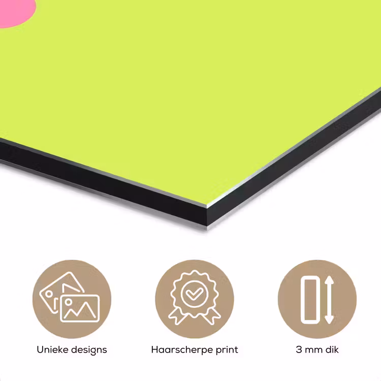Groen - Roze bonjour - Retro aluminium wit klein -closeup_NL