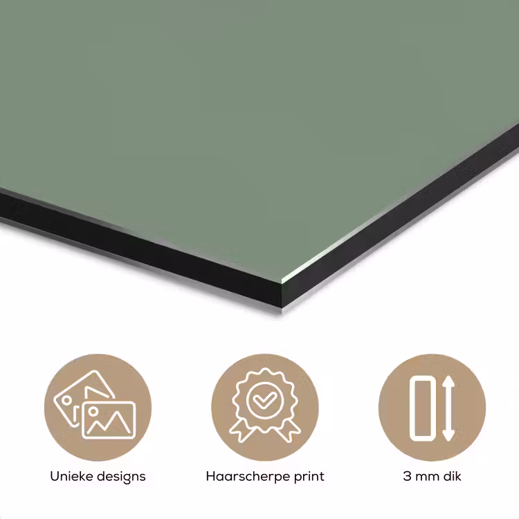 Groen - Waterijsje - Stokje - Illustratie aluminium wit klein -closeup_NL