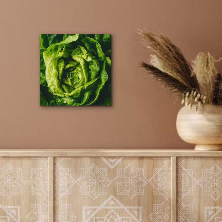 Groente - Sla - Groen aluminium wit klein -sfeer4