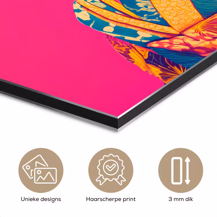Hagedis - Bloemen - Roze - Kimono aluminium wit klein -closeup_NL