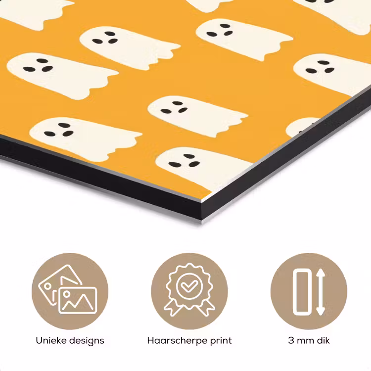 Halloween - Spookjes - Oker aluminium wit klein 46 -closeup_NL