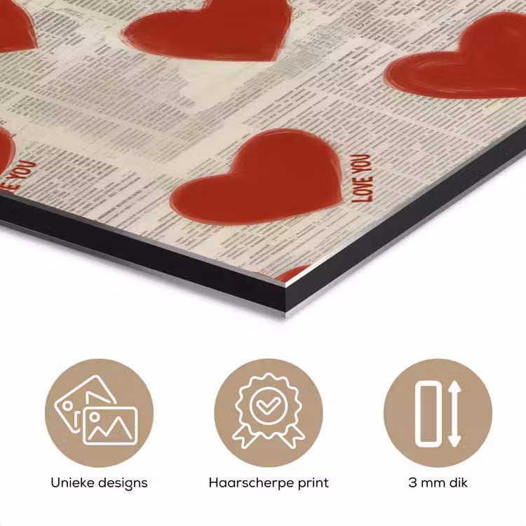 Hartjes - Krant - Loveyou aluminium wit klein -closeup_NL