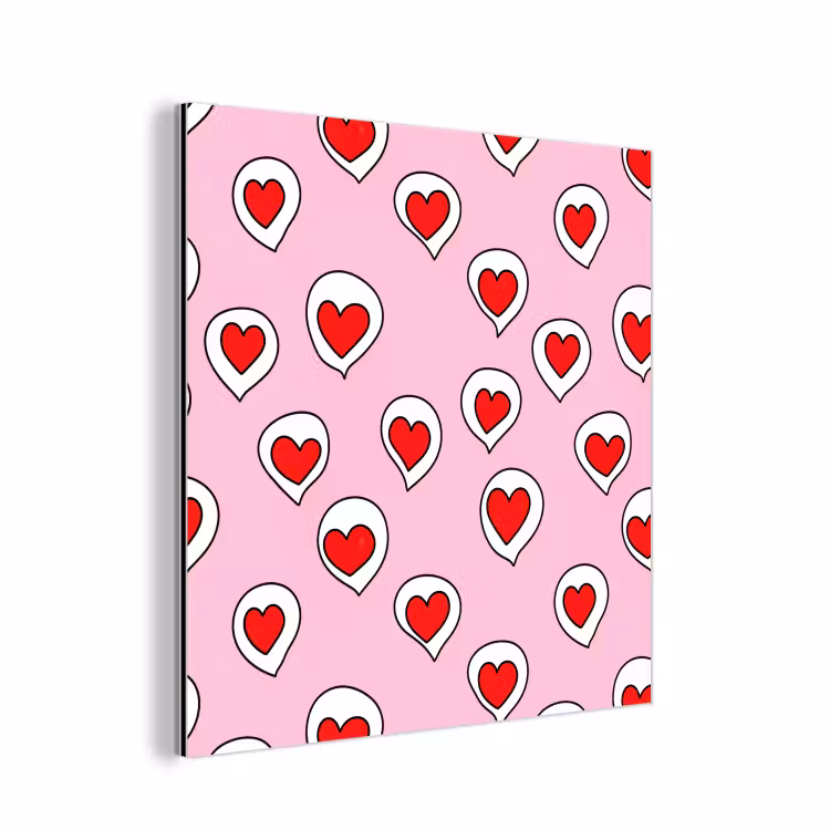 Hartjes - Patroon - Rood aluminium wit klein 46 -3d