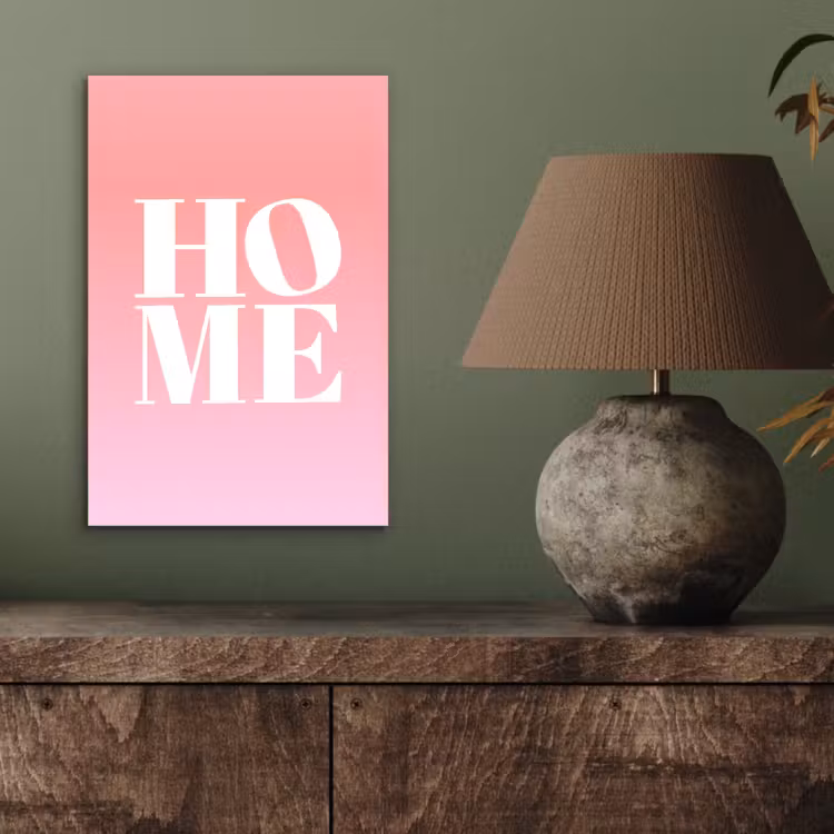 Home - Letters - Groot - Roze aluminium wit klein -sfeer2