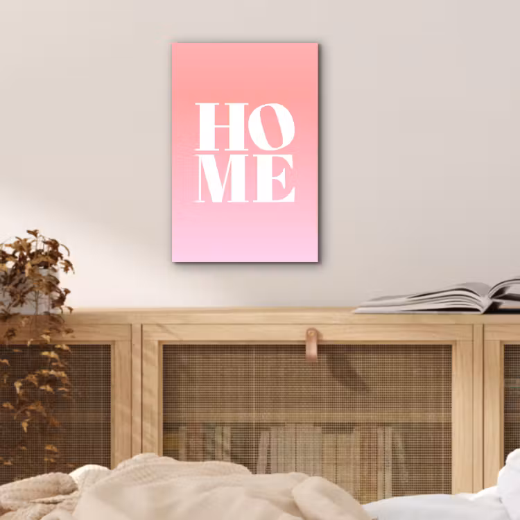 Home - Letters - Groot - Roze aluminium wit klein -sfeer3