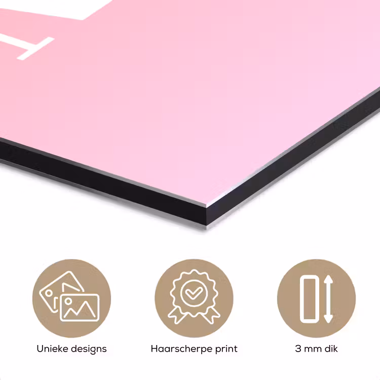 Home - Letters - Groot - Roze aluminium wit klein -closeup_NL