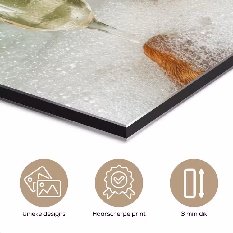Hond - Bad - Champagne - Handdoek aluminium wit klein -closeup_NL