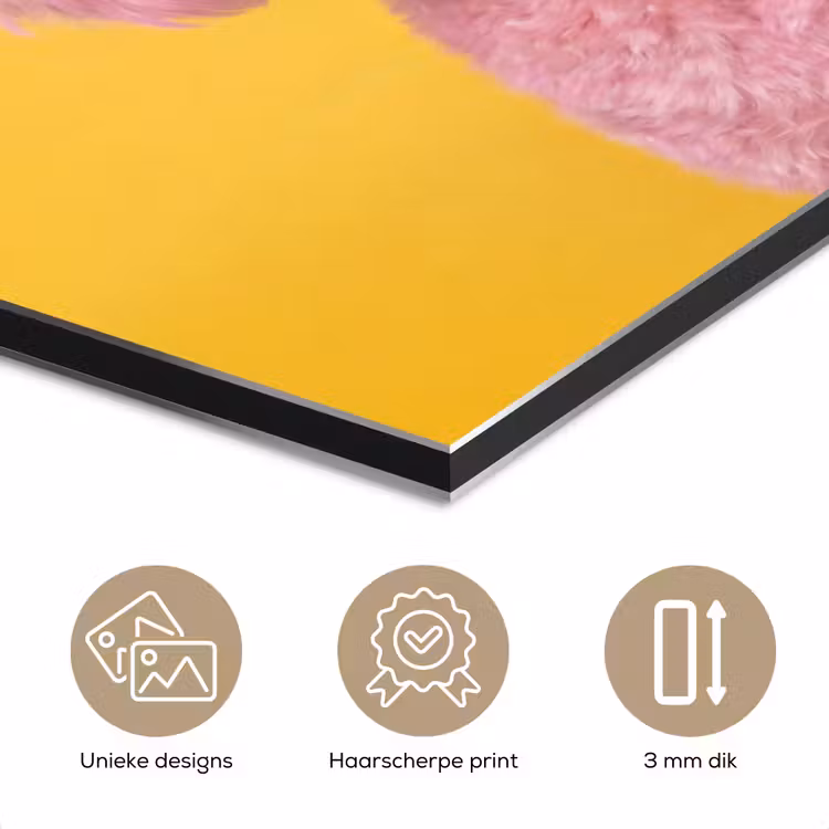 Hond - Kauwgum - Dieren - Modern - Roze aluminium wit klein -closeup_NL