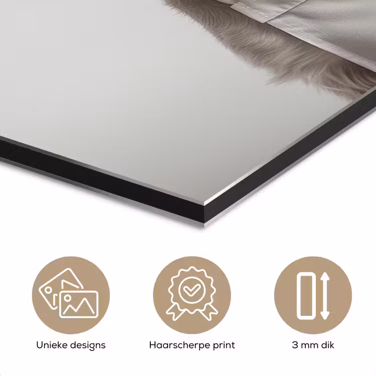 Hond - Wit - Kok aluminium wit klein -closeup_NL