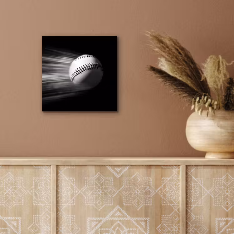 Honkbal - Wit - Vliegt aluminium wit klein -sfeer4