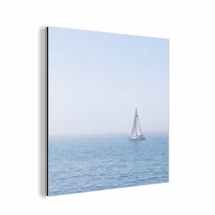 Horizon - Zeilboot - Zee aluminium wit klein -3d