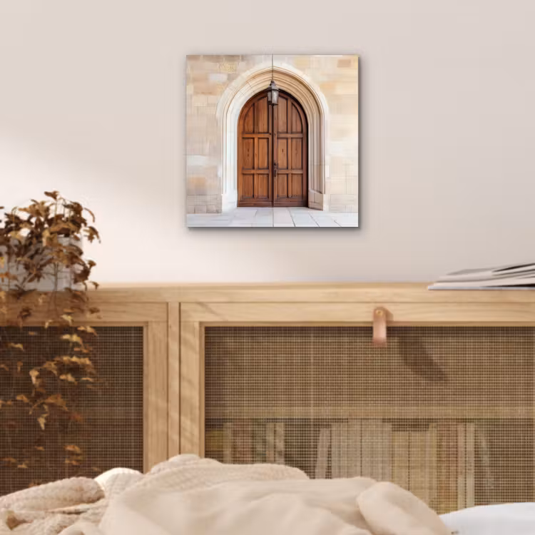 Houten - Deur - Lantaarn aluminium wit klein -sfeer3