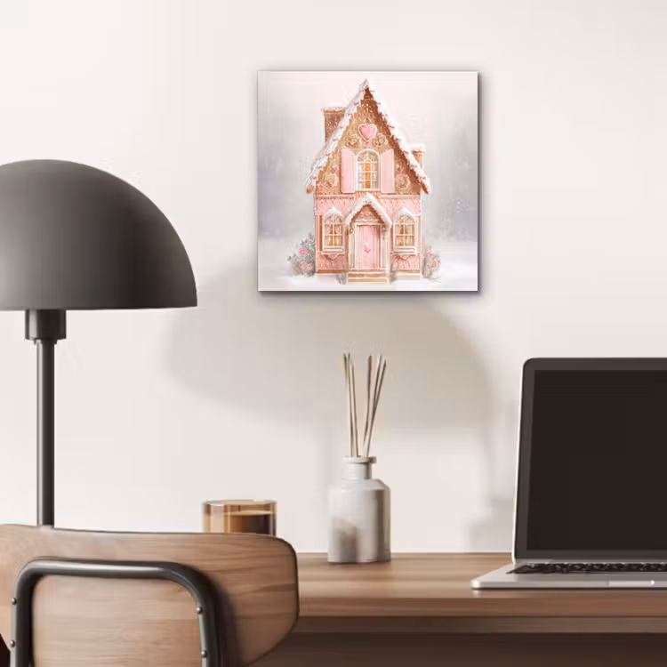 Huisje - Suiker - Pastel aluminium wit klein -sfeer5