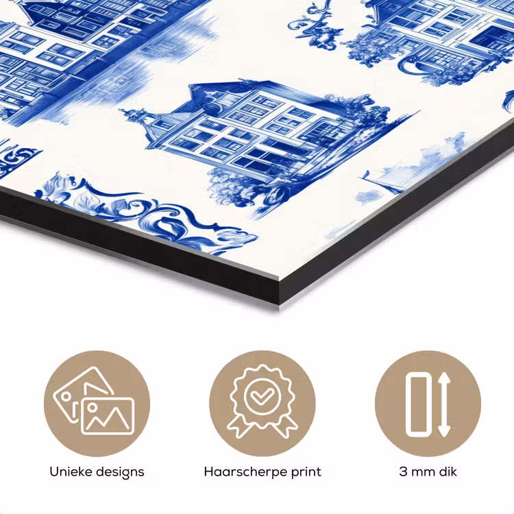 Huizen - Schepen - Blauw aluminium wit klein 46 -closeup_NL