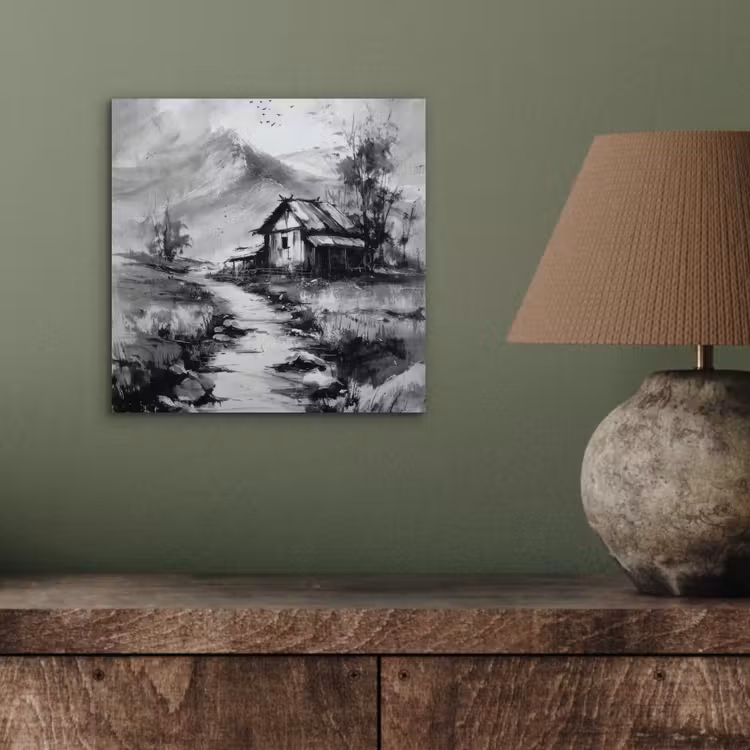 Hut - Grijs - Bergen - Mistig aluminium wit klein -sfeer2
