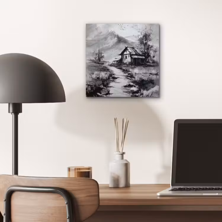Hut - Grijs - Bergen - Mistig aluminium wit klein -sfeer5