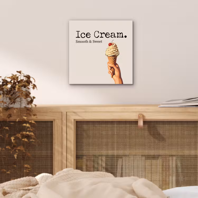 Ice cream - Softijs - Kleurrijk - Kers aluminium wit klein -sfeer3