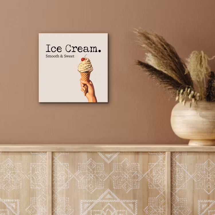 Ice cream - Softijs - Kleurrijk - Kers aluminium wit klein -sfeer4