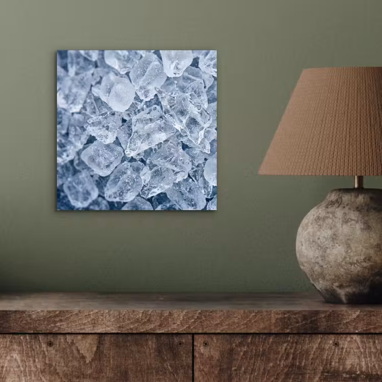 Ijsblokjes - Water - Blauw aluminium wit klein -sfeer2