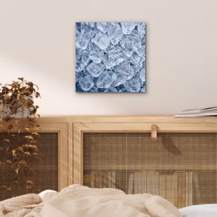 Ijsblokjes - Water - Blauw aluminium wit klein -sfeer3