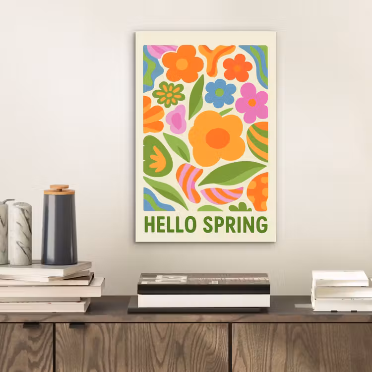 Illustratie - Bloemen - Quote - Kleurrijk aluminium wit klein -sfeer1