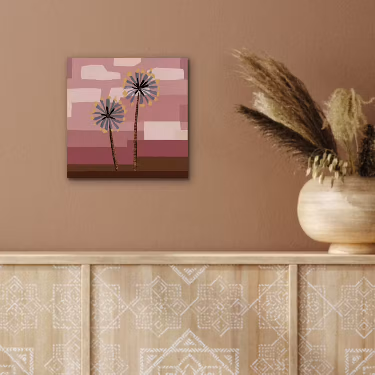 Illustratie - Bloemen - Vlakken - Abstract aluminium wit klein -sfeer4