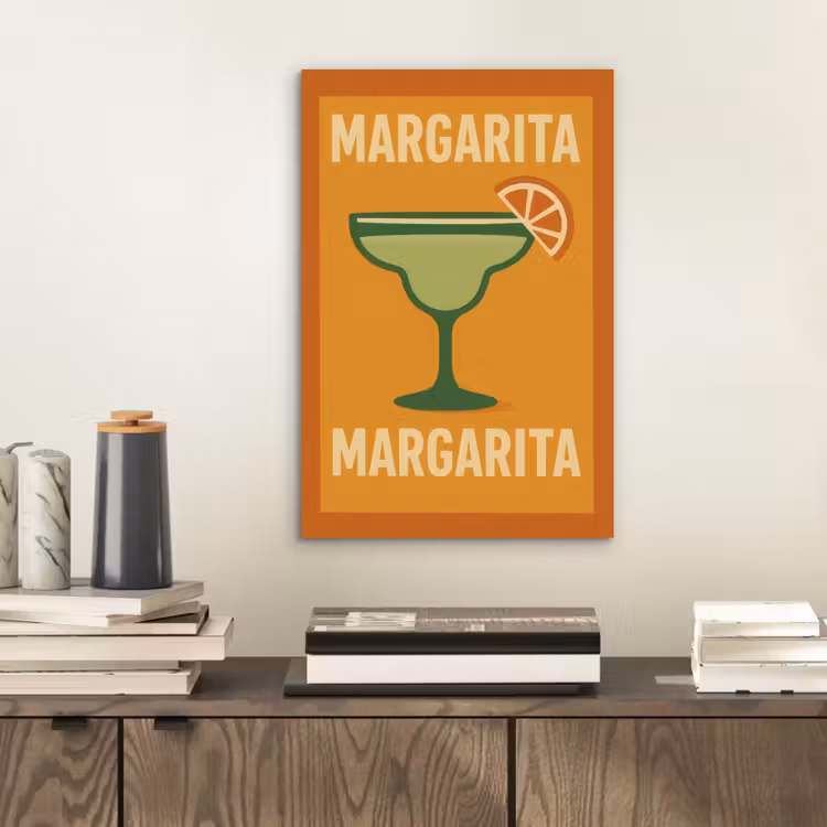 Illustratie - Margarita - Sinaasappelschijf - Oranje aluminium wit klein -sfeer1