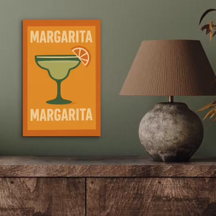 Illustratie - Margarita - Sinaasappelschijf - Oranje aluminium wit klein -sfeer2