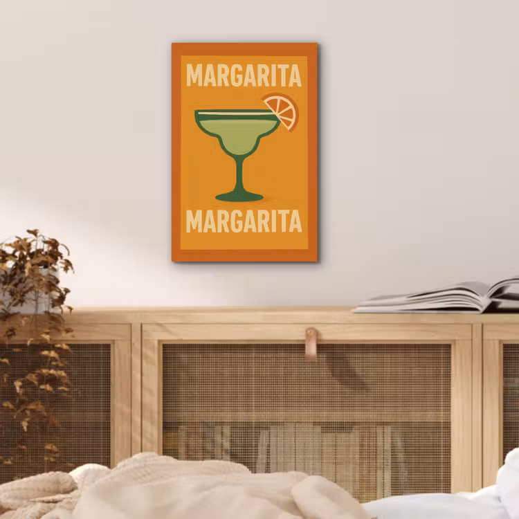 Illustratie - Margarita - Sinaasappelschijf - Oranje aluminium wit klein -sfeer3