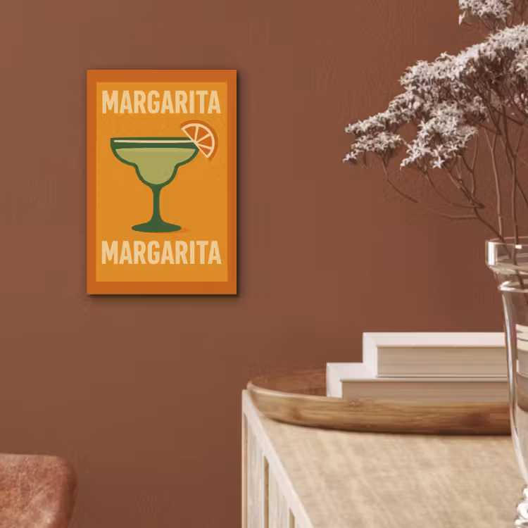 Illustratie - Margarita - Sinaasappelschijf - Oranje aluminium wit klein -sfeer4