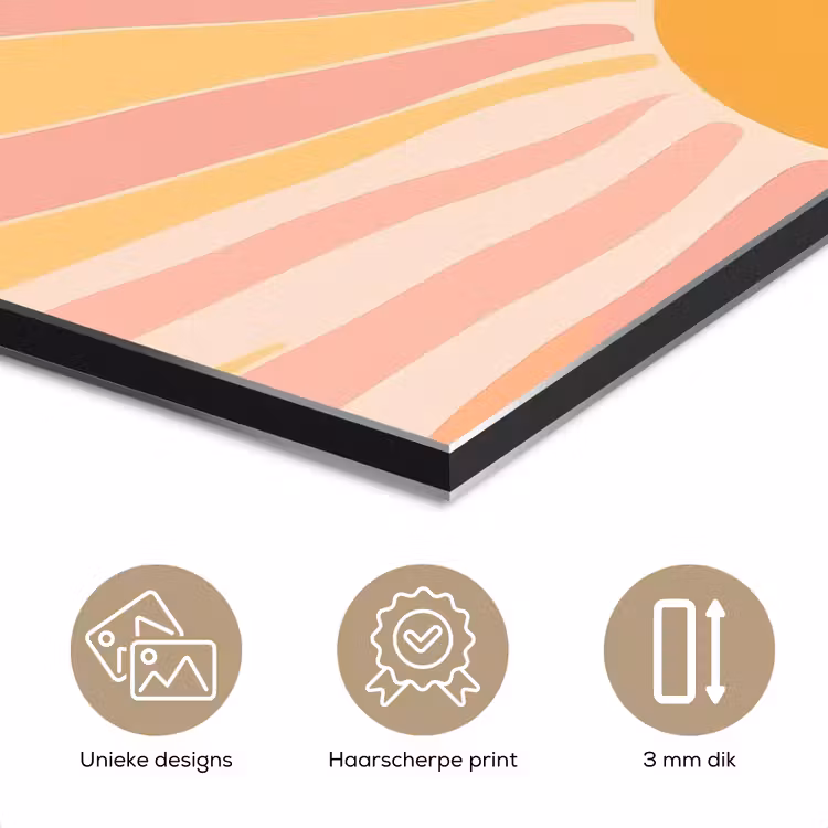 Illustratie - Zon - Pastelkleuren aluminium wit klein -closeup_NL
