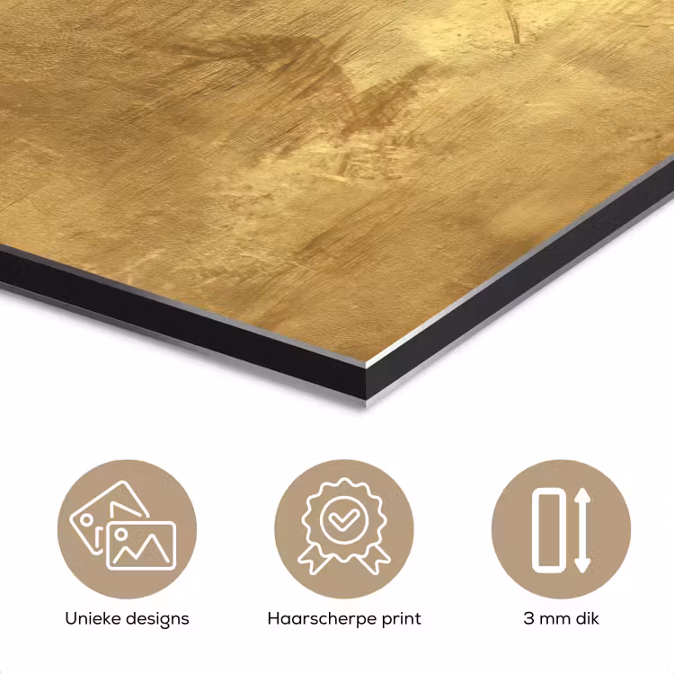 Industrieel - Textuur - Goud aluminium wit klein 46 -closeup_NL