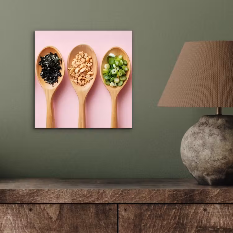 Ingrediënten - Lepels - Hout - Roze aluminium wit klein -sfeer2