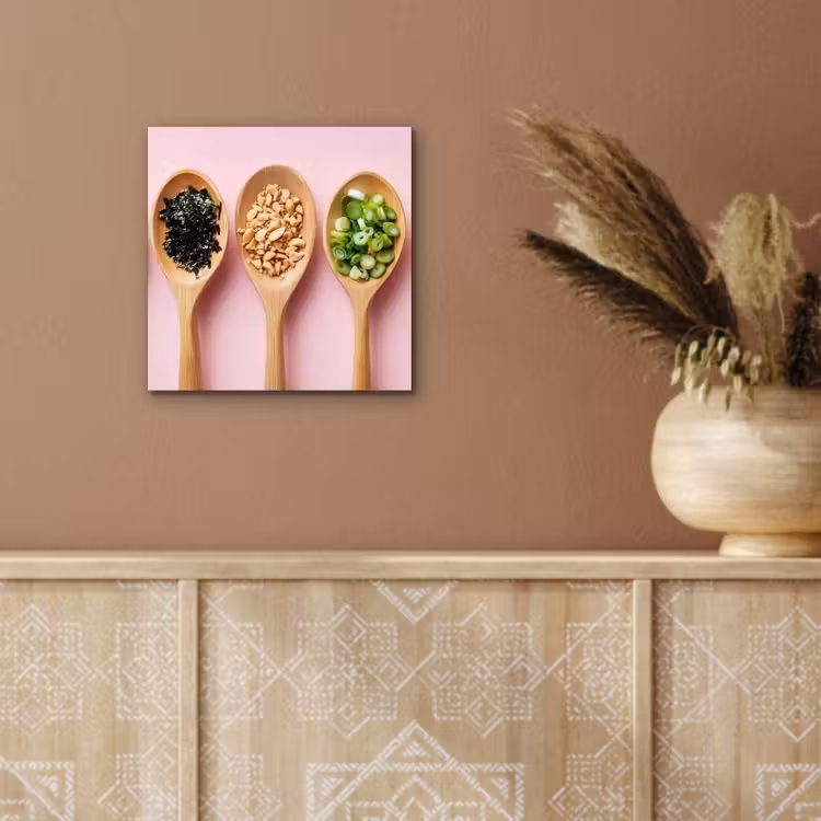 Ingrediënten - Lepels - Hout - Roze aluminium wit klein -sfeer4