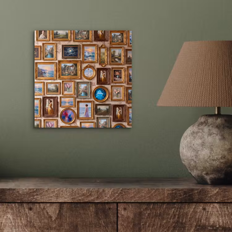 Interieur - Kunst - Collectie - Klassiek - Goud aluminium wit klein -sfeer2