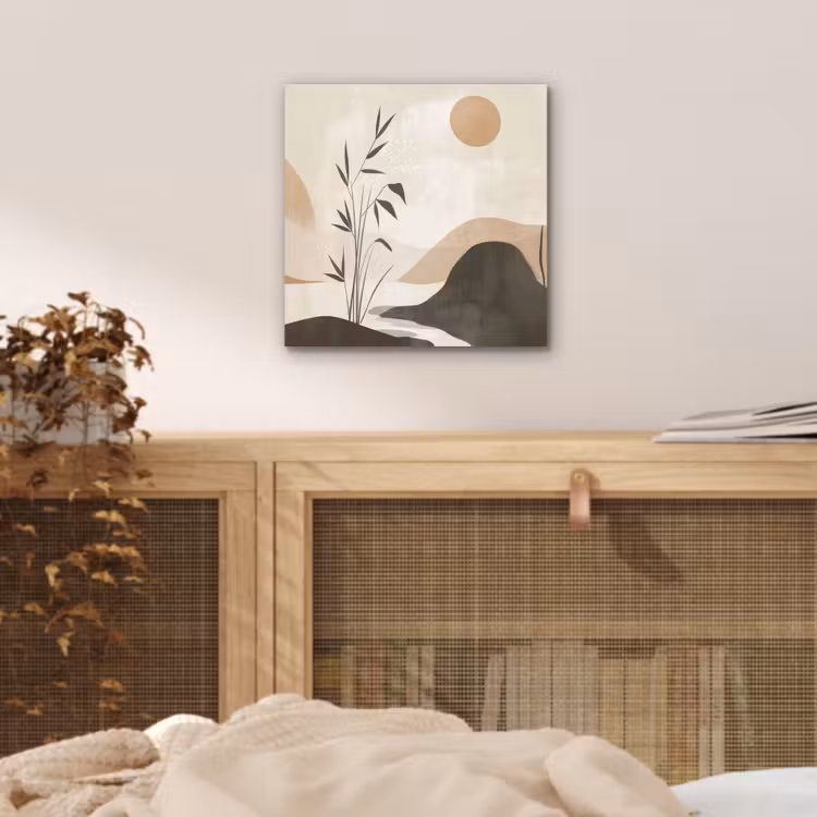 Japandi - Landschap - Beige aluminium wit klein -sfeer3