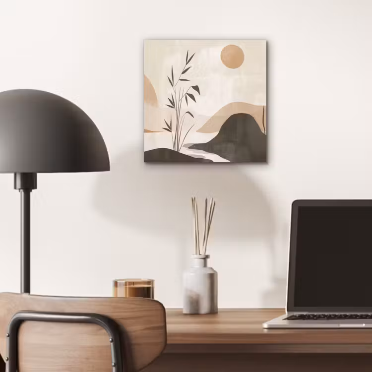 Japandi - Landschap - Beige aluminium wit klein -sfeer5