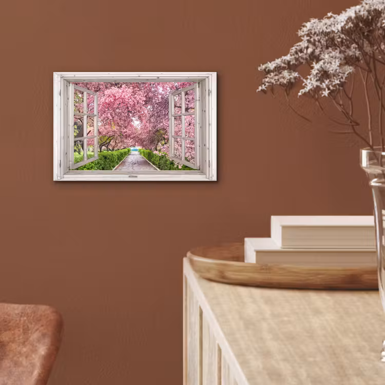 Japans - Sakura - Bloesem - Boom - Bloesem takken - Doorkijk aluminium wit klein -sfeer4