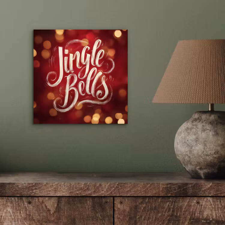 Jingle - Bells - Kerst - Rood aluminium wit klein -sfeer2