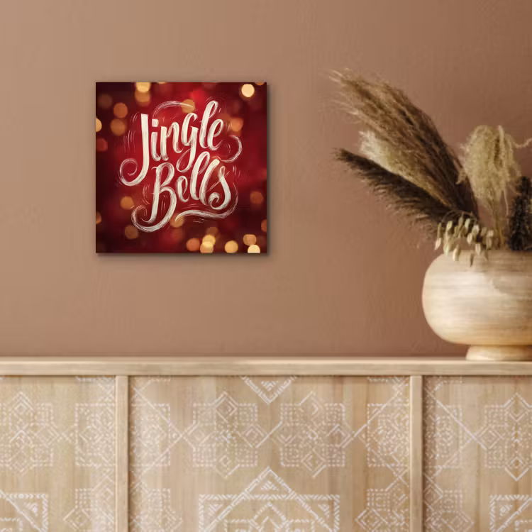 Jingle - Bells - Kerst - Rood aluminium wit klein -sfeer4