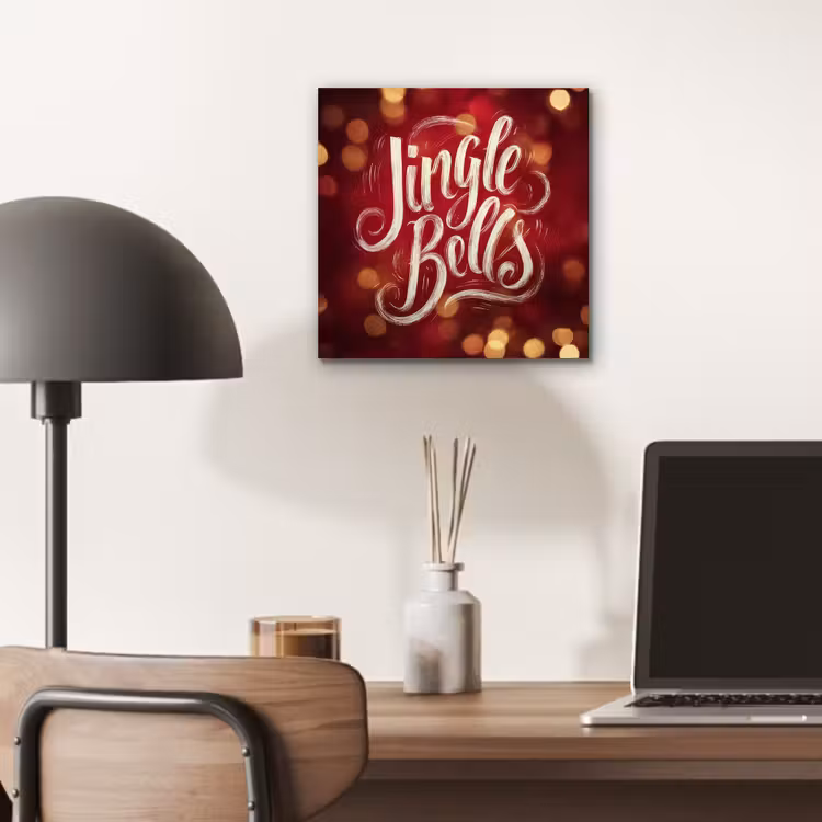 Jingle - Bells - Kerst - Rood aluminium wit klein -sfeer5