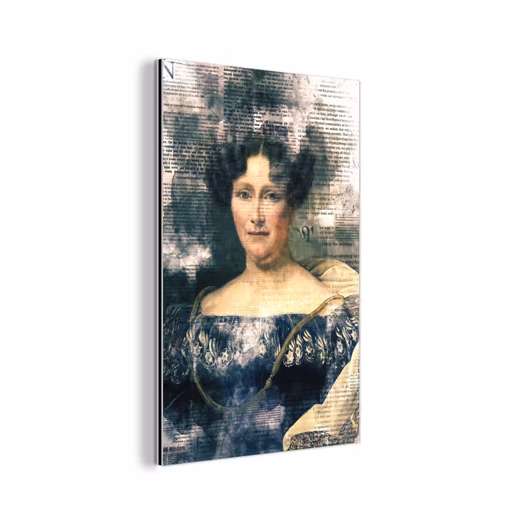 Johanna Henriette Engelen - Dubois Drahonet - Krant aluminium wit klein -3d