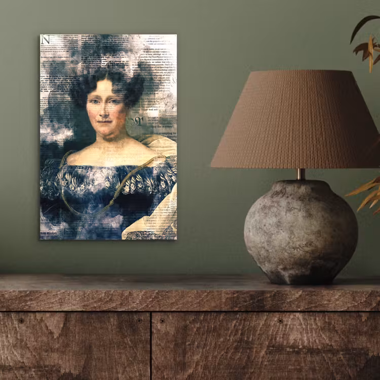 Johanna Henriette Engelen - Dubois Drahonet - Krant aluminium wit klein -sfeer2
