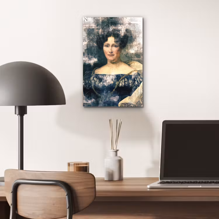 Johanna Henriette Engelen - Dubois Drahonet - Krant aluminium wit klein -sfeer5