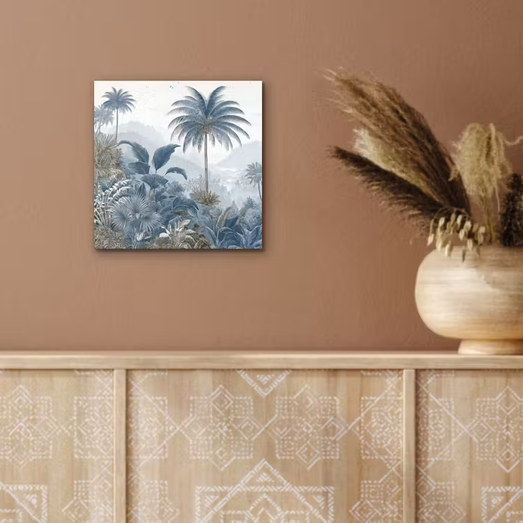 Jungle - Modern - Blauw - Groen aluminium wit klein -sfeer4