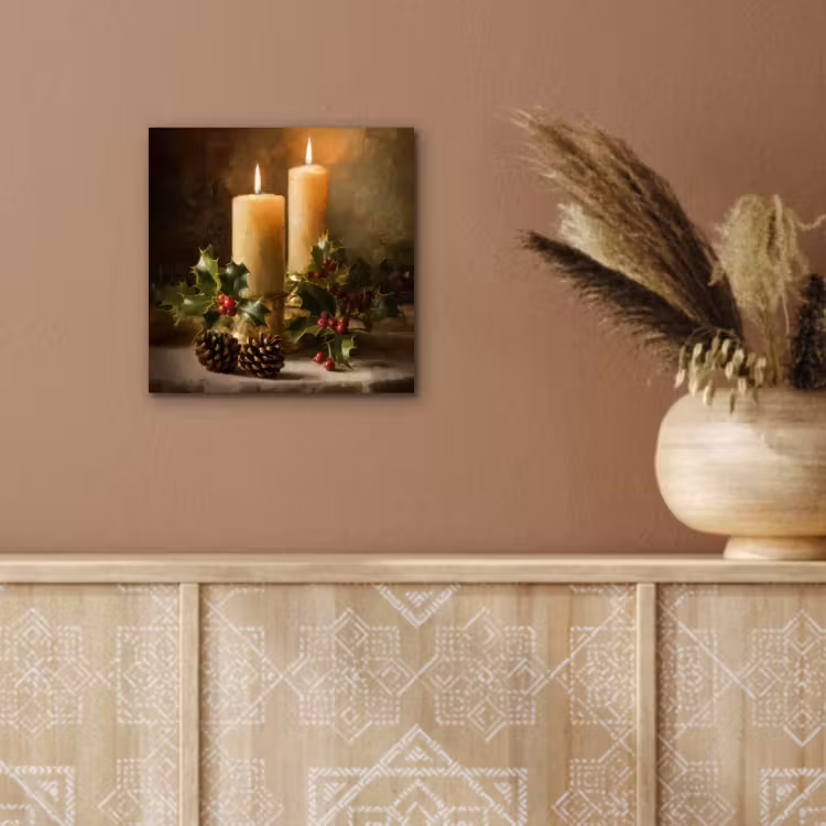 Kaarslicht - Kerst - Veelkleurig aluminium wit klein -sfeer4